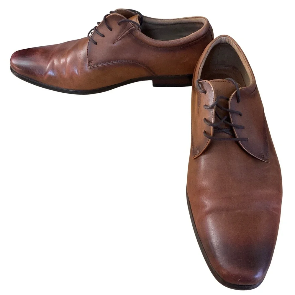 Aldo Leather Derby Shoes Business Casual Professional Classic Preppy Minimalist